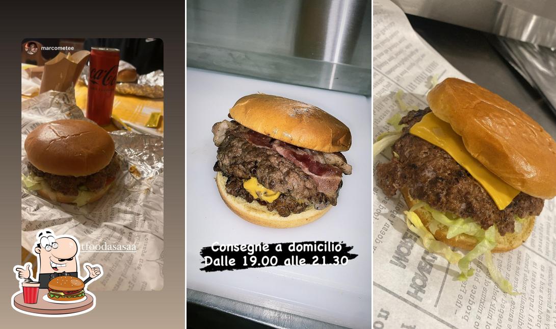 Prenditi un hamburger a Streetfoodasasà