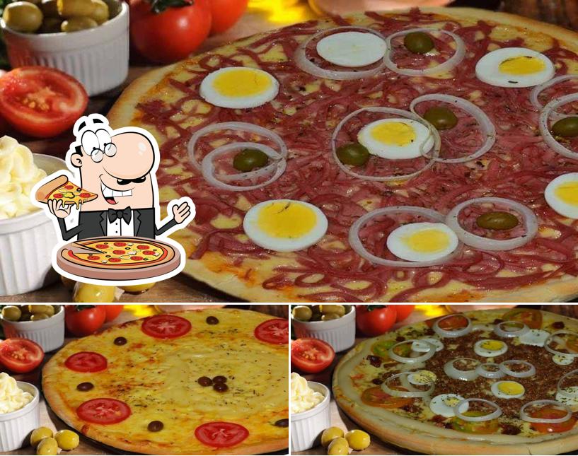 No pizzaria dellacrato, você pode degustar pizza
