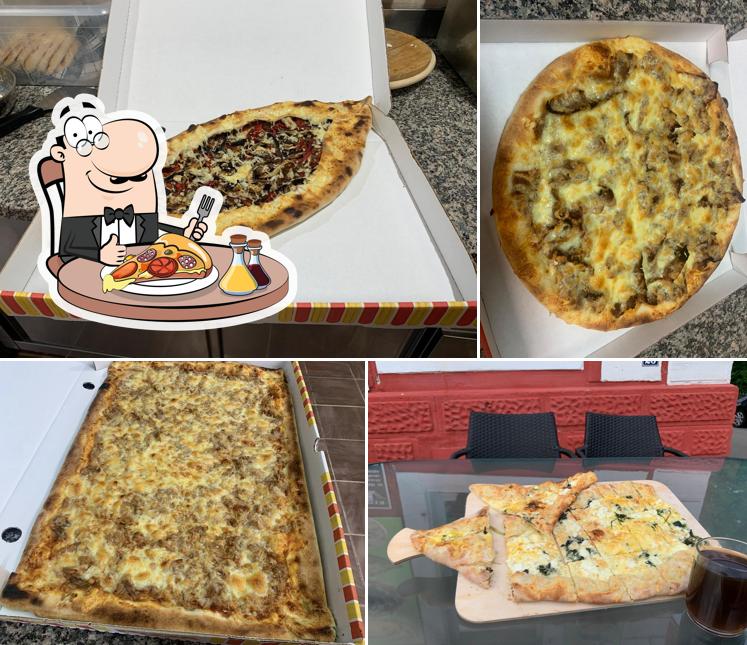 En Pizzeria Zyad am Waldstadion, puedes disfrutar de una pizza