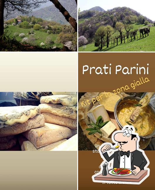 La foto di cibo e esterno da Agriturismo Prati Parini