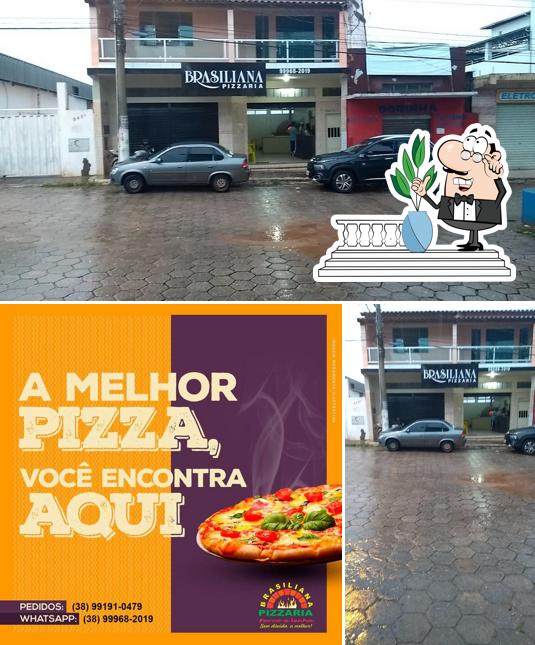 O exterior do Brasiliana Pizzaria