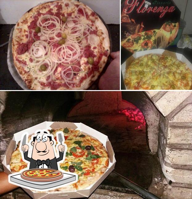 Consiga pizza no Florenza Pizzaria