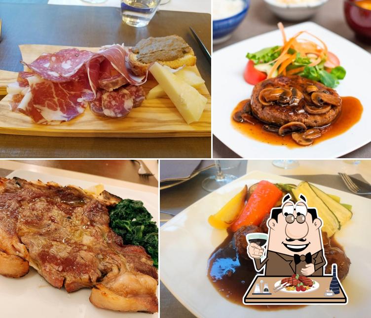 Ordina i un pasto a base di carne a Trattoria La Tana cucina casalinga tipica Giapponese