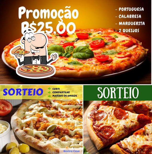 Consiga pizza no Nostra Casa Delivery's