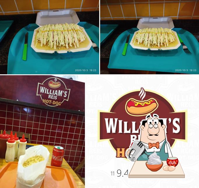 WILLIAM'S REIS HOT DOG provê uma variedade de pratos doces