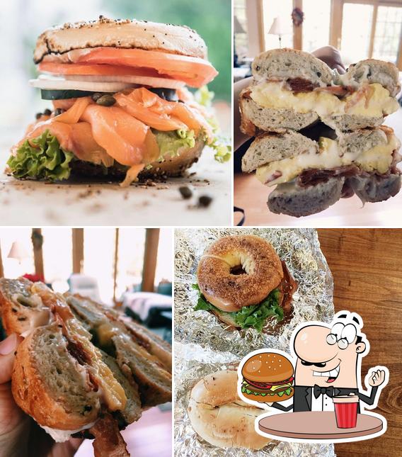 Try out a burger at Fill A Bagel & Breads- Jenkintown