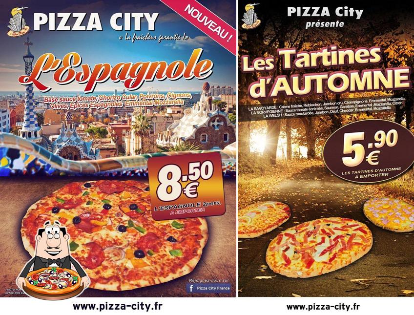 Choisissez des pizzas à Pizza City