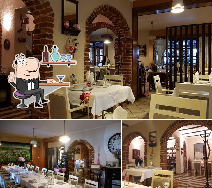 Gli interni di Restoran Mandić