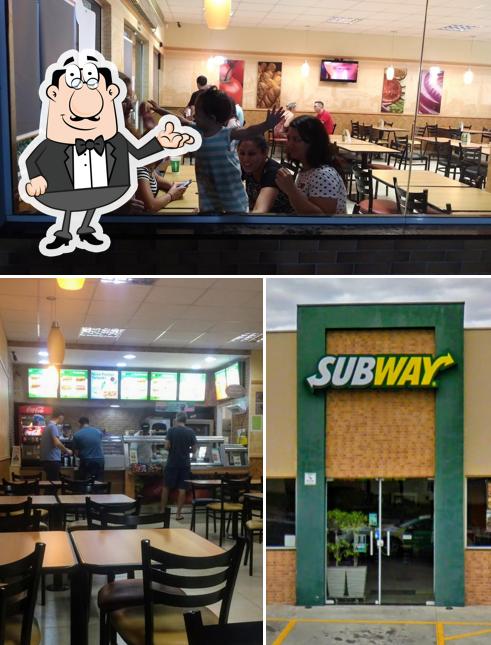 O interior do Subway