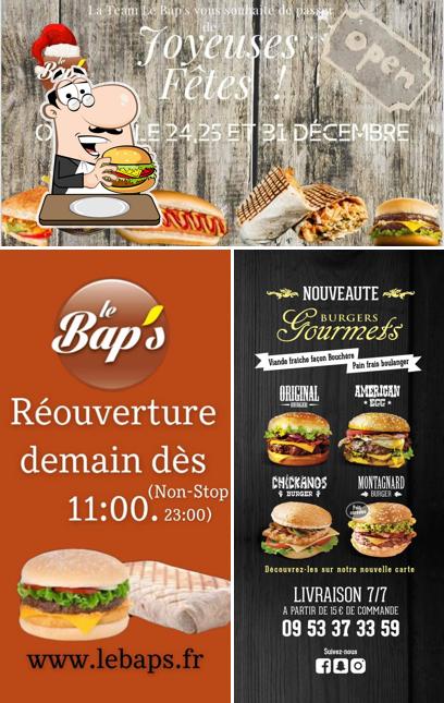 Commandez un hamburger à Le Bap's