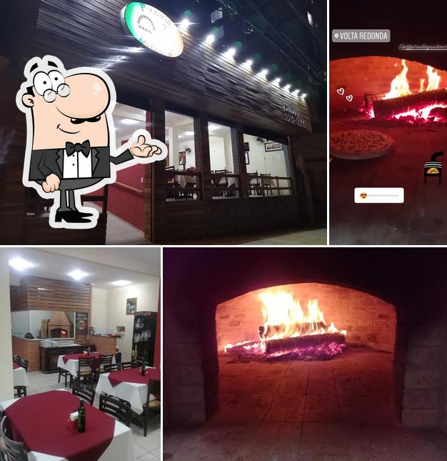 O interior do Pizzaria do Gaúcho