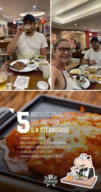 Comida em SK Steakhouse