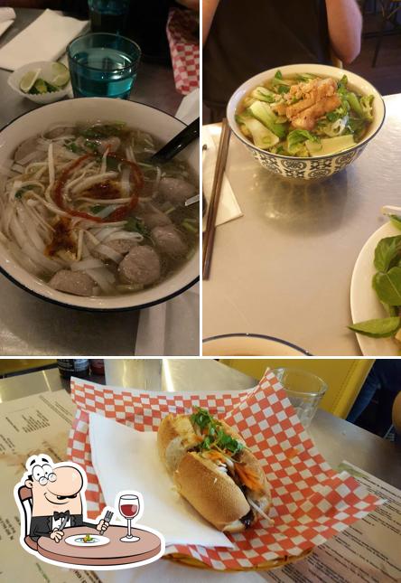 Food at Oxtail Phở & Bánh Mì