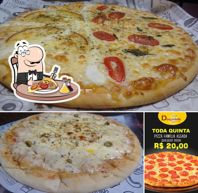 Peça pizza no Degustelli Salgados & Cia