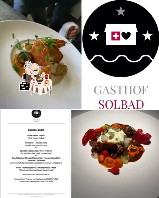 Cibo al Gasthof Solbad & Sommerpark am Rhein