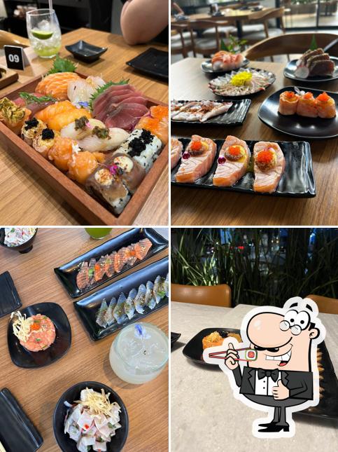 Experimente diversas opções de sushi