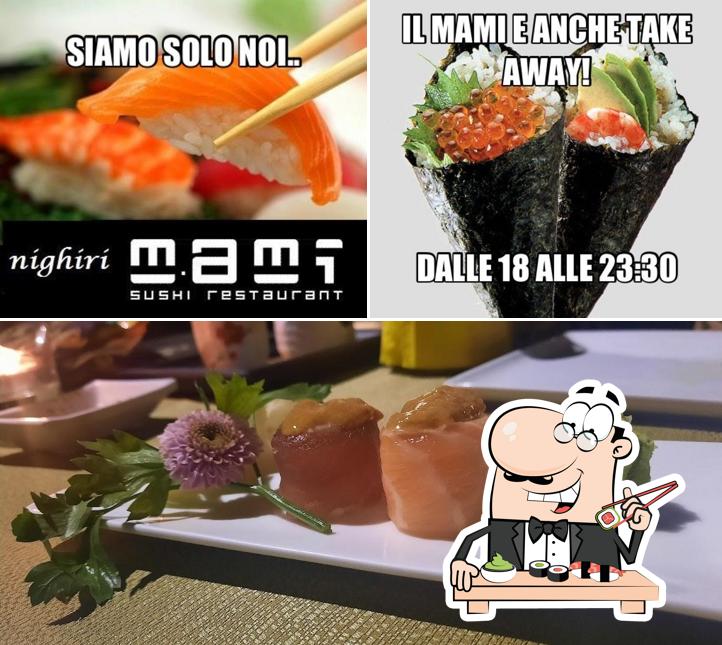 Scegli le diverse opzioni di sushi