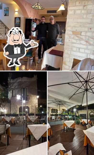 Gli interni di Osteria Nero d'Avola