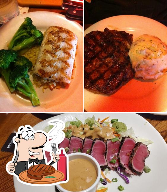 Order meat meals at Outback Steakhouse