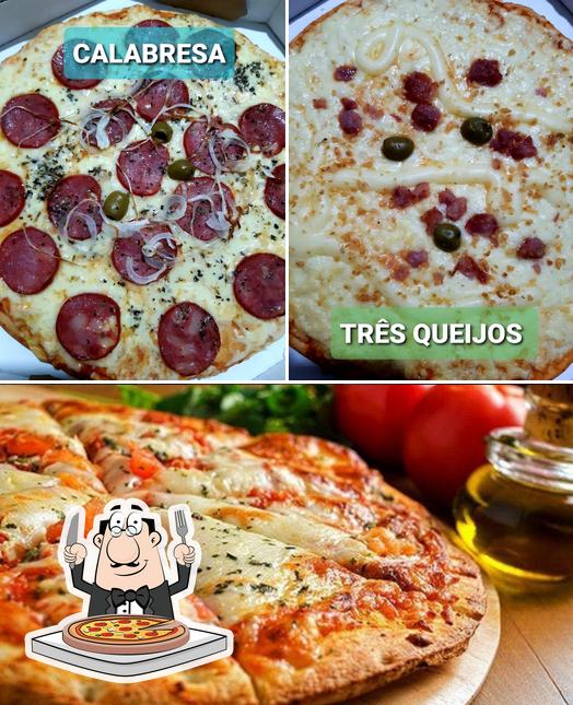 Escolha pizza no PIZZA +