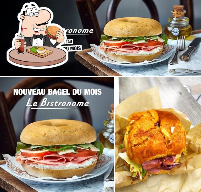 Essayez un hamburger à Bagelstein