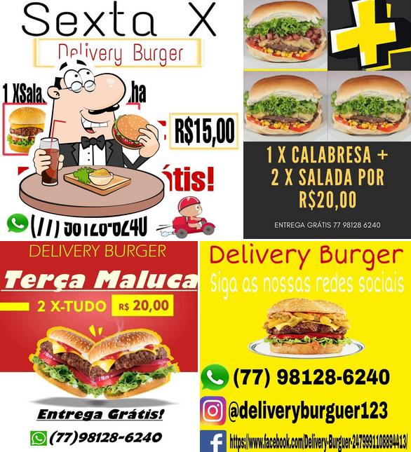 Experimente um hambúrguer no Delivery Burguer