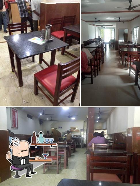 The interior of Hotel Ram Nivas pure Vegetarian