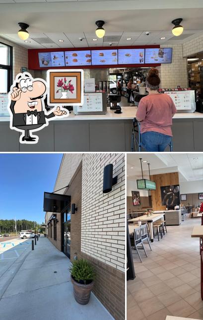 The interior of Chick-fil-A