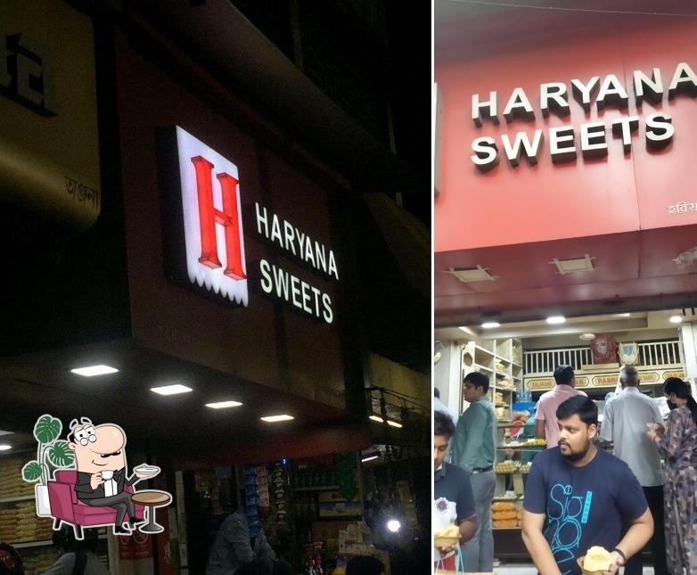 The interior of Haryana Sweets