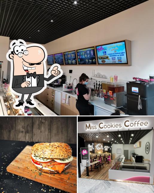 L’image de la intérieur et burger de Miss Cookies Coffee Caen’s