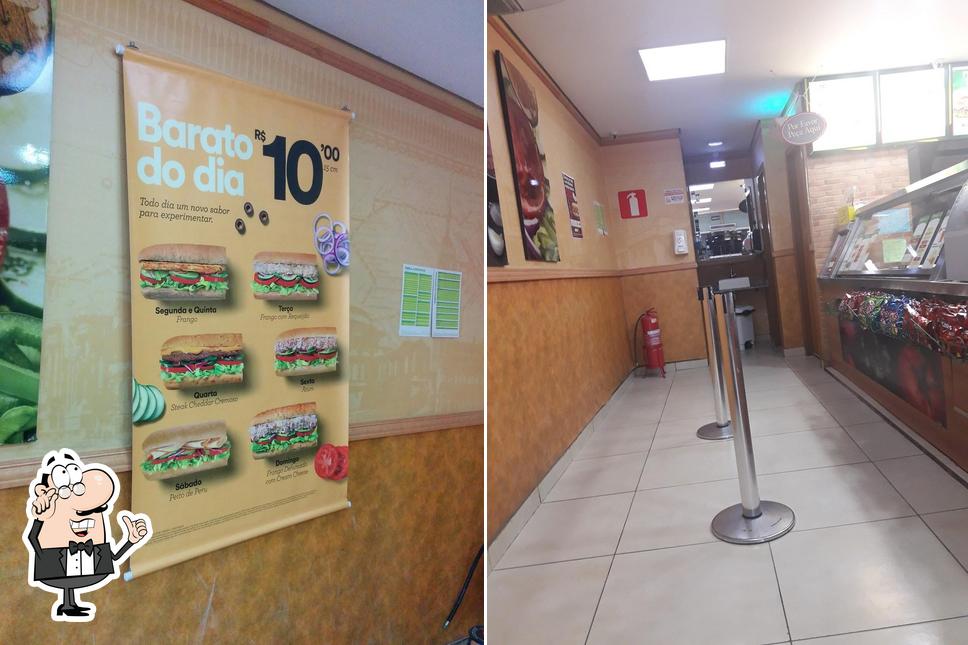 O interior do Subway