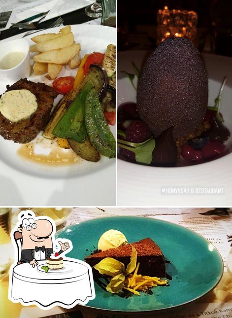 KönyvBár & Restaurant te ofrece una buena selección de postres