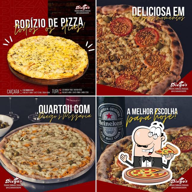 Peça pizza no Diego’s Pizzaria