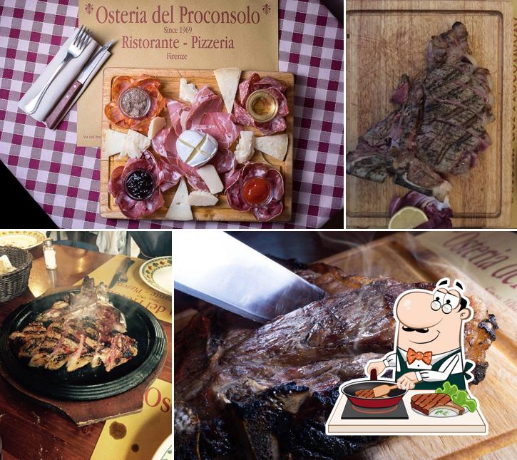 Osteria del Proconsolo offre des plats à base de viande