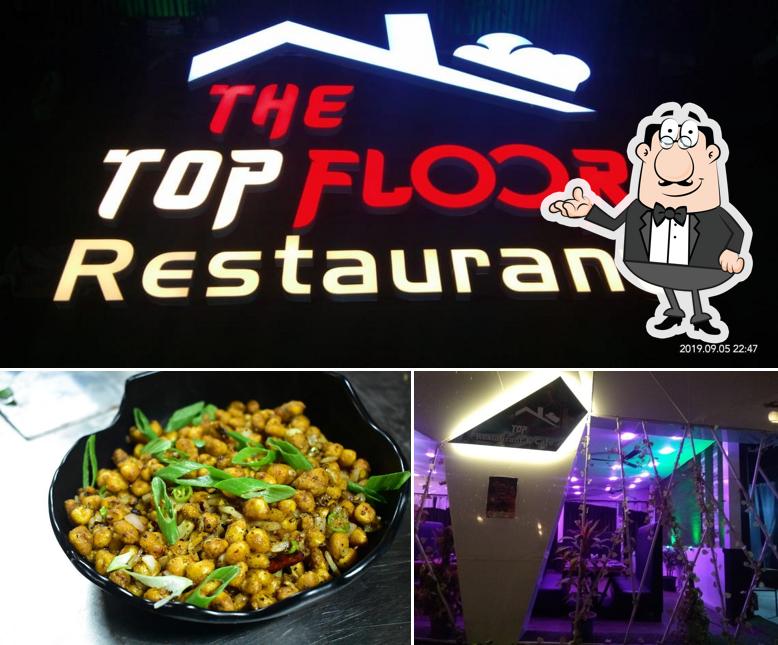 The photo of The Top Floor Restaurant and Cafe’s interior and food