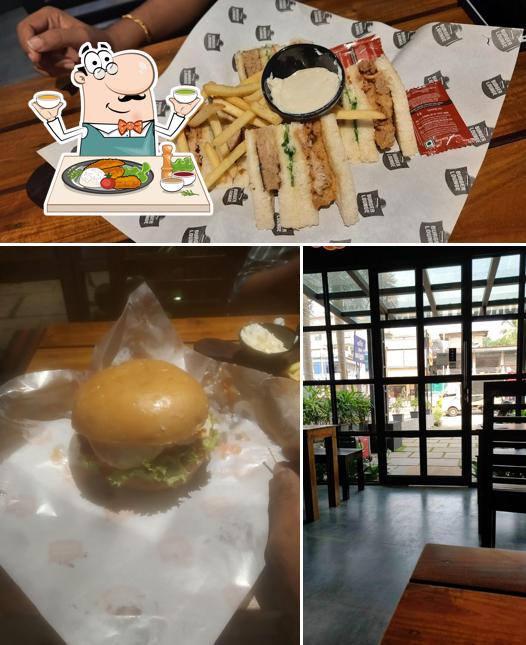 The image of Burger Lounge’s food and interior