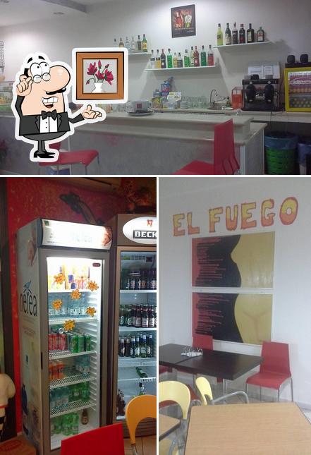 El interior de El Fuego