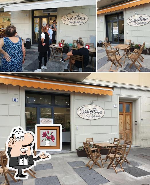 Gli interni di Castellina La Gelateria