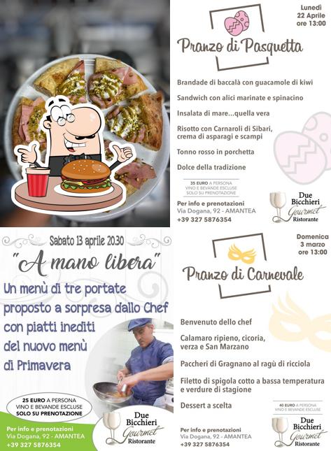 Prenditi un hamburger a Ristorante Due Bicchieri