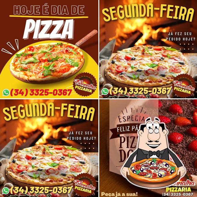 Peça pizza no Fornnalha Pizzaria