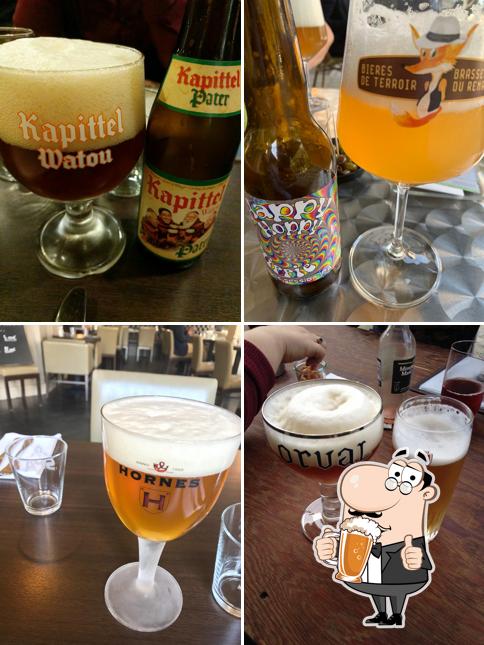 Commandez une pinte de bière blonde ou brune