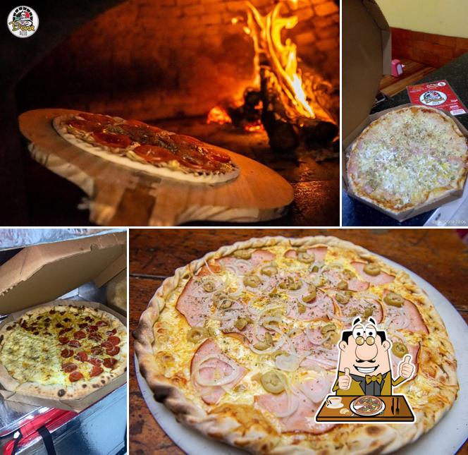 Peça diferentes variedades de pizza