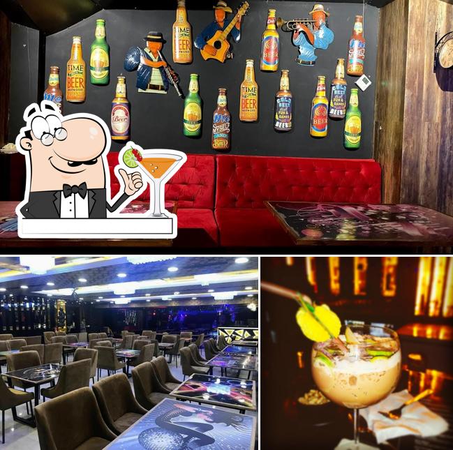 The picture of drink and interior at BFF Resto Bar