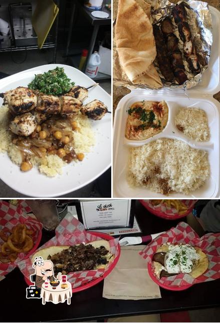 Food at La Shish Grill