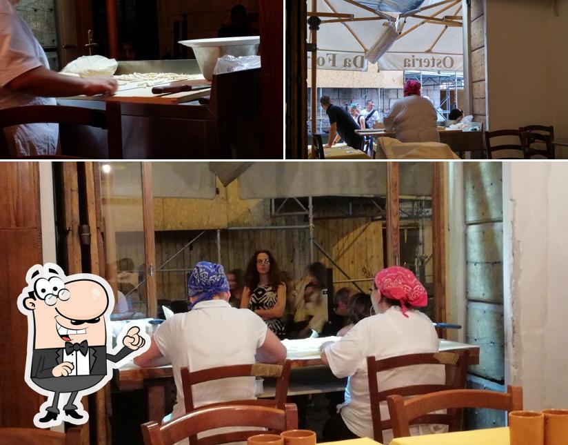 Gli interni di Osteria da Fortunata - Roma