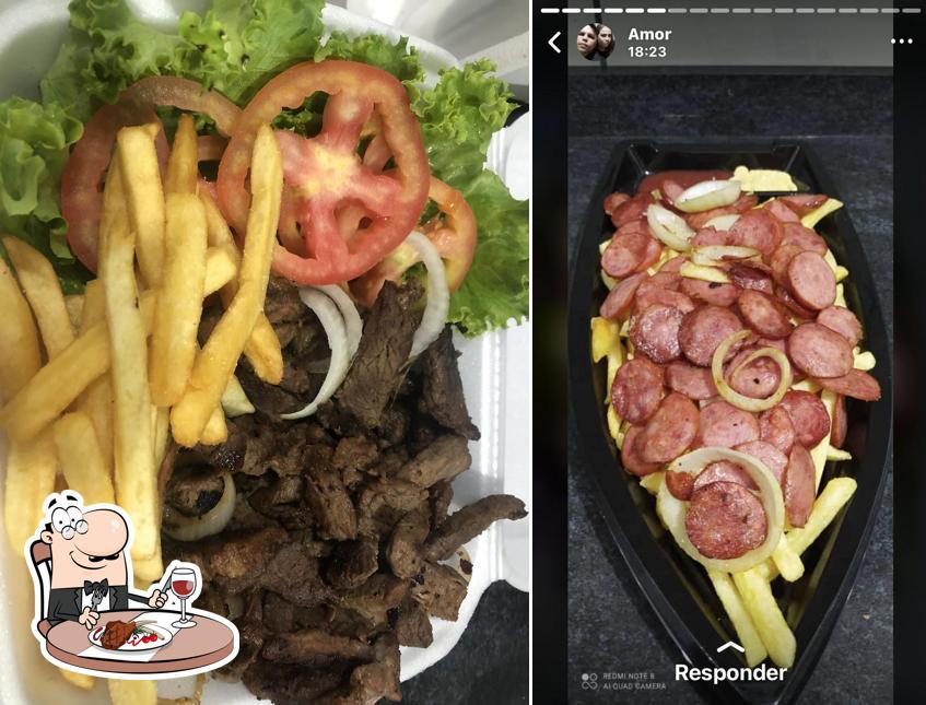 Prove pratos de carne no Rafa Lanches Delivery