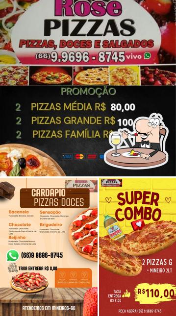 Comida em Rose Pizzas