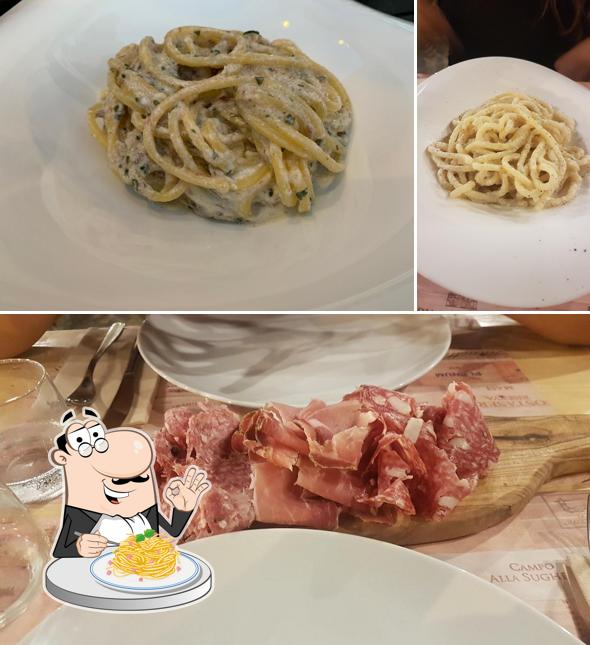 Spaghetti à la carbonara à Beltempo Caffé e Cucina