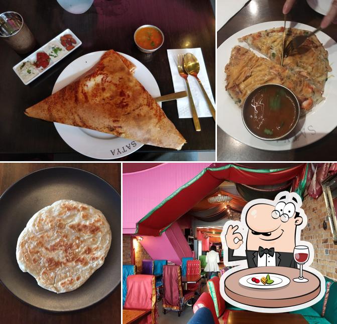Platos en Satya Free BYOW Indian Restaurant