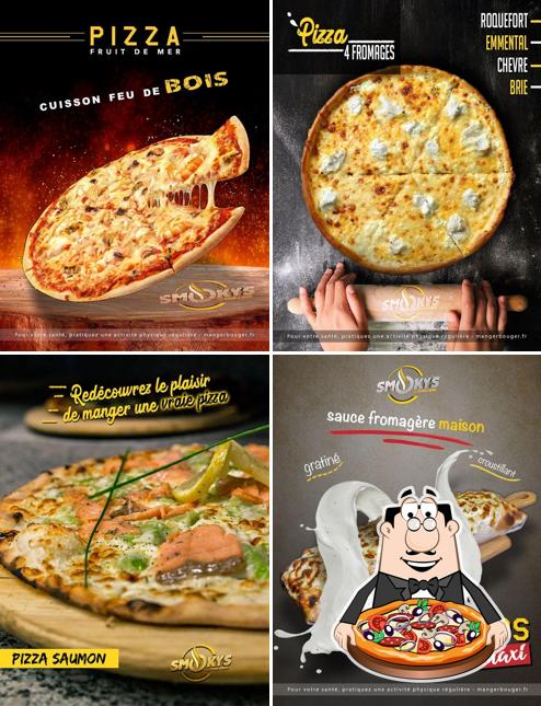 A Smokys Pizza, vous pouvez commander des pizzas